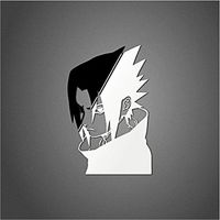 Wallner 2pcs Anime Naruto Uzumaki Metal Decal Sticker for Cellphone and Laptop (Silver) (Uzumaki 3)