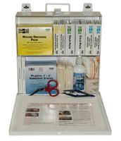 First Aid Only (6120) ANSI Plus #50 207 Piece Steel Case First Aid Kit with Wall Mount, 9.5" Height x 9.5" Width x 2.75" Depth