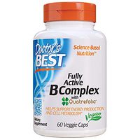 Doctor's Best Fully Active B Complex, Supports Energy, Stress, Nervous System, Optimal Health & Well-Being, Non-GMO, Gluten Free, Vegan, Soy Free, 60 CT