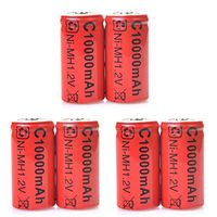 toyofmine 6X C Size Rechargeable Battery 1.2V 10000mAh Ni-MH