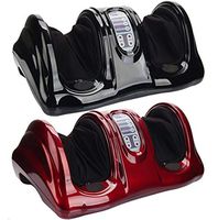 Shiatsu Kneading and Rolling Foot Massager for Foot, Ankle, Nerve Pain W/High Intensity Rollers, Remote Control, 4 Programs, 3 Massage Modes - Black