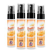 Flushie Pre-Toilet Sprays 1-Ounce Bottle, Citrus Fusion Scent, Bathroom Deodorizer, Poop Spray, Before You Go Spray, Perfect for Travel 1oz (4 Pack)
