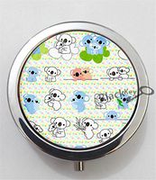 BlackKey Koala 3-Compartment Decorative Pocket Gift Box Case Organizer for Pill, Color 1 -2256