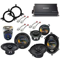 Compatible with Chrysler PT Cruiser 05-10 OEM Speaker Upgrade Harmony Speakers & CXA300.4 Amp (Renewed)