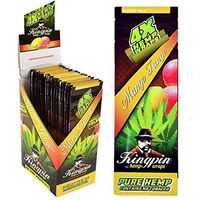 Kingpin Pure Hemp Wraps - 4 Wraps Per Pack - (Mango Tango)