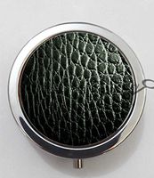 BlackKey Crocodile Texture Pattern 3-Compartment Decorative Pocket Gift Box Case Organizer for Pill, Color 1-1349