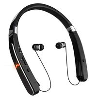 Bluetooth Headphones, Neckband Bluetooth Headset, Dostyle [30 Hours Playtime] Wireless Bluetooth Headphones w/Mic & Retractable Headset Compatible for All Cellphones Samsung Galaxy Android Phones