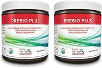 Cutting Edge Cultures Prebio Plus Prebiotic Fiber Powder Best Custom Blend of Organic Prebiotic Fibers Dietary Supplement 8 oz (2 x Prebio Plus = 16oz)