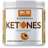 MCM Nutrition - Exogenous Ketones Supplement & BHB - Boosts Energy & Suppresses Appetite - Instant Keto Mix That Puts You into Ketosis Quick & Helps with The Keto Flu (Peach Flavor - 15 Servings)