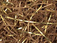 Chocolate & Gold Veryfine Cut Shred 10 lb Box ~ Spring-fillÂ Shred - WRAPS-SP10CG