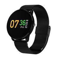 MeiLiio Bluetooth Smart Watch, Running Wristband Watch with Blood Pressure Monitor Pressure Tracking Heart Rate Color LCD Screen Smart Bracelet for for Android iOS Phone Men Women Kids (Black)