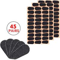 45 Pairs Soft Foam Nose Pads Self Adhesive Eyeglass Nose Pads Anti-Slip Eyeglass Nose Pads Thin Nosepads for Glasses Eyeglasses Sunglasses, 2.5 mm Thickness (Style 1)