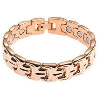 Divoti Double Ridge PVD Rose Gold 316L Magnetic Bracelet for Men-70