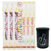 Herb Airtight Container Fresh Kettle with Organic Hydro Lemonade Hemp Wraps Vegan Non-GMO 5 Count DC Crafts Nation - Middle Finger