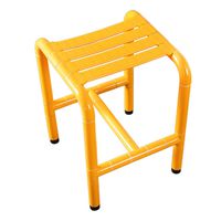 Safety Armrest Bathroom Stool - Shower Chair - Firm Stainless Steel Tube Old Man Handrail Bath Chair Dual-use Handicapped Toilet Stool (Color : A)