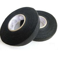Adecco LLC 2 Rolls Wire Loom Harness Tape, Wiring Harness Cloth Tape, Adhesive Fabric Tape for Automobile 15m/19mm