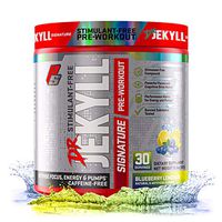 ProSupps® Dr. Jekyll® Signature Pre-Workout Powder, Stimulant & Caffeine Free, Intense Focus, Energy & Pumps, (30 Servings, Blueberry Lemonade)