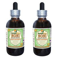 Noni (Morinda Citrofol) Glycerite, Organic Dried Fruits Alcohol-Free Liquid Extract (Brand Name: HerbalTerra, Proudly Made in USA) 2x4 fl.oz (2x120 ml)