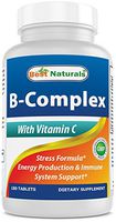 Best Naturals B-Complex with Vitamin C Tablet, B Complex Stress Formula, B Complex Energy Production Formula, 180 Count