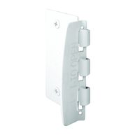 Prime-Line U 9888 Flip Action Door Lock - Reversible White Privacy Lock with Anti-Lock Out Screw for Child Safe Mode, 2-3/4"