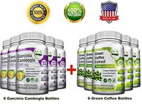All-in-One Weight Diet Loss Pills & Appetite Suppressant Bundle w/Pure Green Coffee Bean Extract + Garcinia Cambogia Extract | Blocks Fat, Sugar, Carbs - 720 Veggie Capsules - Gluten Free & Non GMO
