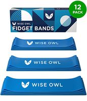 Chair Bands for Kids with Fidgety Feet - Flexible Seating Classroom Furniture Alternative - Bouncy Fidget Bands for Chairs and Desks - ADHD Students Sensory Fidgets Band (12-Pack)