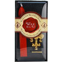 JAM PAPER Wax Seal Brass Stamp Sets with Wax Stick - Letter "Q" Monogram - Sold Individually