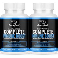 Immune Support Immunity Booster Supplement Complete Immune Boost Multivitamin - 35 Essential Vitamins Including Vitamin C, Zinc, Echinacea, Vitamin B6, B12 2 Bottles
