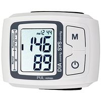 Wrist Blood Pressure Monitor - Small Personal Device With LCD Screen & Alert