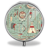 Custom Fashion Style Pill Box Tomahawk Bow Spear Case for Purse- 3 Compartments Pill Box/Pill Case Pocket