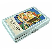 Metal Silver Cigarette Case Vintage Poster D-090 Discover France by Train The French Rivera