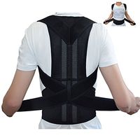 Emma Ya Posture Corrector Back Support Adjustable Comfortable for Men Women Waist Neck Shoulder Support Belt (XL)