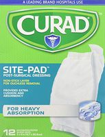 Curad Sitepad Surgical Dressings 5 Inches X 9 Inches 12 Each (Pack of 3)