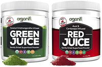 Organifi: Green Juice & Red Juice Bundle - 30 Day Supply - Superfood Supplement Powder - Boosts Metabolism & Immune System - Detox & Revitalize - Reverse The Signs of Aging