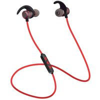 Abafia Bluetooth Headphones, Sports Wireless Headphones with Bluetooth 4.2 for Gym Running, IPX5 Sweatproof HD Stereo Music in-Ear Earphones for iOS & Android Smart Phone Ipad Skype (Red)