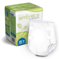 Embrace Adult Skin Caring Briefs with Leakage Barriers - 2X-Large - 63" - 69" (12/pk | 4 pk/cs)
