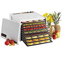 Excalibur 3926TW 9-Tray Electric Food Dehydrator with Temperature Settings and 26-hour Timer Automatic Shut Off for Faster and Efficient Drying Includes Guide to Dehydration Made in USA, 9-Tray,White