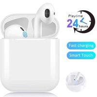 Bluetooth 5.0 Wireless Earbuds Noise Canceling Sports Earphones with【24 Hrs Charging Case】 IPX5 Waterproof TWS Stereo Headphones in-Ear Built-in Mic Headset for iPhone/Android Apple Airpods