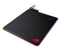 ASUS ROG Balteus Qi Vertical Gaming Mouse Pad with Wireless Qi Charging Zone, Hard Micro-Textured Gaming Surface, USB Pass-Through, Aura Sync RGB Lighting and Non-Slip Base (12.6" X 14.6")