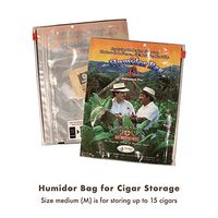 Boveda for Cigars | Medium Arturo Fuente Humidor Bag | Preloaded with 69% RH Humidity Control Pack | Cigar Storage for 10-15 Cigars | 1-count