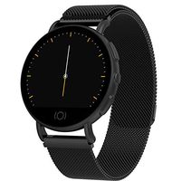 Fashion Heart Rate Step by Step Sports Bracelet,Fitness Tracker Pedometer Watch, Bluetooth Touch Screen with Calorie Counter/Sleep Monitor/Camera Remote Control for Android and iOS