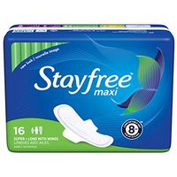 Stayfree Super Long Maxi Pads with Wings-16 ct