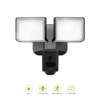 Freecam Floodlight Camera Home Security WiFi Camera with HD Live Streaming,Motion-Activated,Colorful Night Vision,Two-Way Talk,Siren Alarm,Support Cloud Storage,L810E (Black)