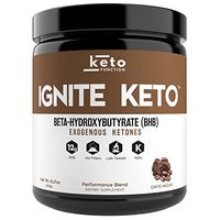 IGNITE KETO BHB Salts - Exogenous Ketones Supplement with 12g Pure BHB - Boost Ketosis, Energy, and Focus and Fuel Your Keto Diet (Mocha)