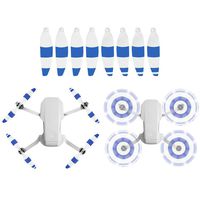Penivo Mavic Mini Blades,4 Pairs Set Quick-Release Replacement Propellers Compatible with DJI Mavic Mini Drone Colorful Props Accessories (White Blue)