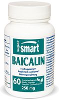 Supersmart - Baicalin 250 mg - Scutellaria Baicalensis Extract - Natural Alternatives to Benzodiazepines - Anti Flammatory, Combats Oxidative Stress and Anxiety | Non-GMO - 60 Vegetarian Capsules