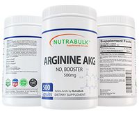NutraBulk Premium Arginine AKG 500mg Capsules - 500 Capsules