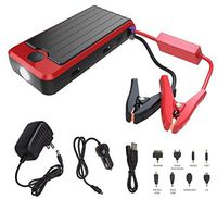 Powerall Supreme 600A Portable 16,000 mAh Lithium V4 V6 V8 Car Jump Starter with Power Bank, LED Flashlight and Carrying Case (PBJS16000RS)