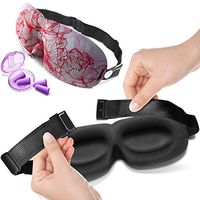 Eye Mask for Women Sleep Mask Moldex Ear Plugs Buckle Closure Does Not Snag Hair