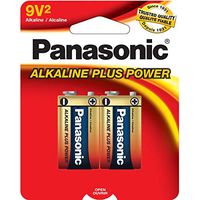 Panasonic 6Am-6Pa- 2B 9 Volt Alkaline Batteries - 2 Pack